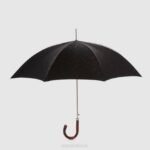 Accessories Unisex Aquatalia 860T379 CAMO LONG UMBRELLA BLACK