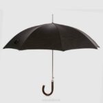Accessories Unisex Aquatalia 860T381 JACQUARD LONG UMBRELLA BLACK/BEIGE