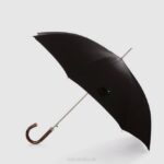 Accessories Unisex Aquatalia 860T383 MINI CHEVRON LONG UMBRELLA BLACK - Image 2