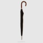 Accessories Unisex Aquatalia 860T383 MINI CHEVRON LONG UMBRELLA BLACK - Image 5