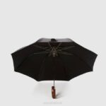 Accessories Unisex Aquatalia 860T384 MINI CHEVRON SHORT UMBRELLA BLACK - Image 3