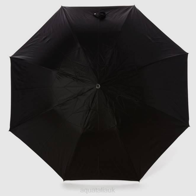 Accessories Unisex Aquatalia 860T384 MINI CHEVRON SHORT UMBRELLA BLACK - Image 4