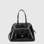 Accessories Women Aquatalia 860T335 FLORENCE TOP HANDLE BLACK