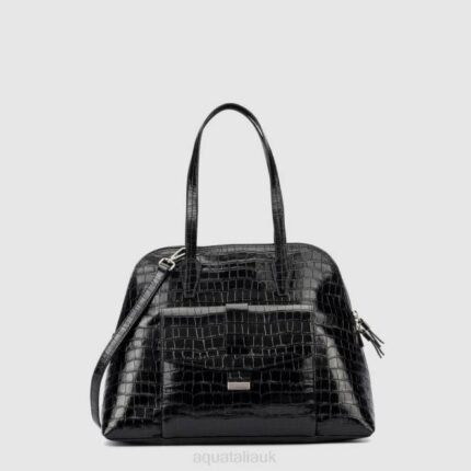 Accessories Women Aquatalia 860T335 FLORENCE TOP HANDLE BLACK