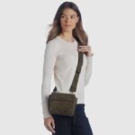 Accessories Women Aquatalia 860T342 SOHO CROSSBODY DARK GREEN - Image 6
