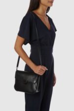 Accessories Women Aquatalia 860T347 CATHERINE SHOULDER BAG BLACK - Image 10
