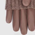 Accessories Women Aquatalia 860T366 SWEATER CUFF GLOVE TAUPE - Image 2