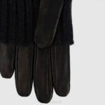 Accessories Women Aquatalia 860T368 SWEATER CUFF GLOVE BLACK - Image 2