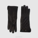 Accessories Women Aquatalia 860T373 QUILTED GLOVE BLACK