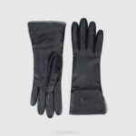 Accessories Women Aquatalia 860T376 SHEARLING CUFF GLOVE CHARCOAL