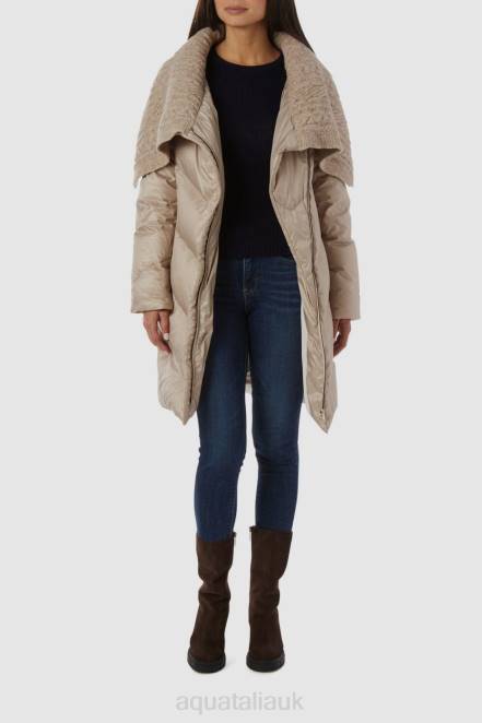 clothing_women_aquatalia_860t282_sciarpa_taupe.jpg Clothing Women Aquatalia 860T282 SCIARPA TAUPE - Image 1