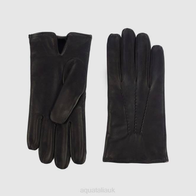 Accessories Men Aquatalia 860T388 CLASSIC GLOVE BLACK