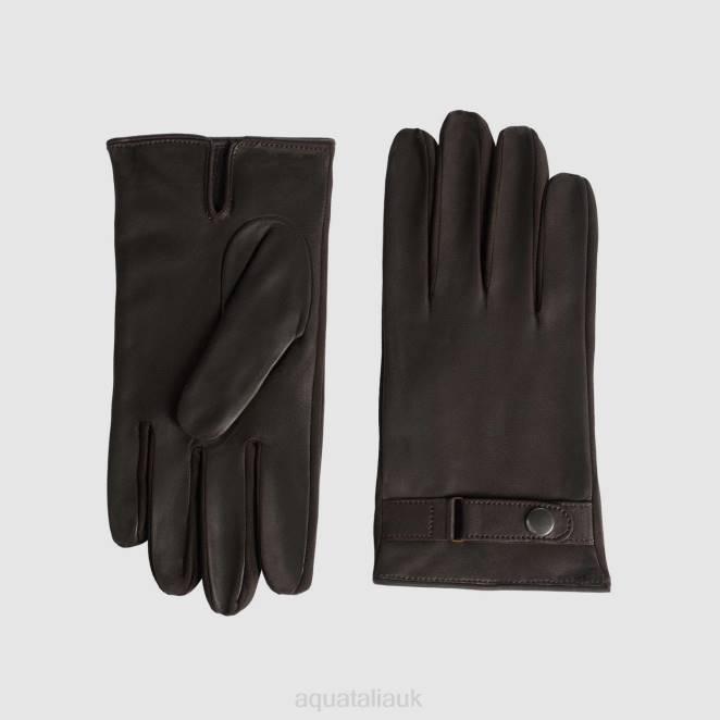 Accessories Men Aquatalia 860T392 STRAP GLOVE ESPRESSO