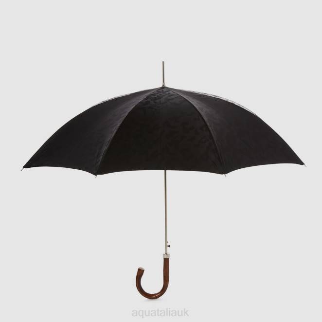 Accessories Unisex Aquatalia 860T379 CAMO LONG UMBRELLA BLACK