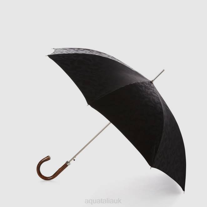 Accessories Unisex Aquatalia 860T379 CAMO LONG UMBRELLA BLACK