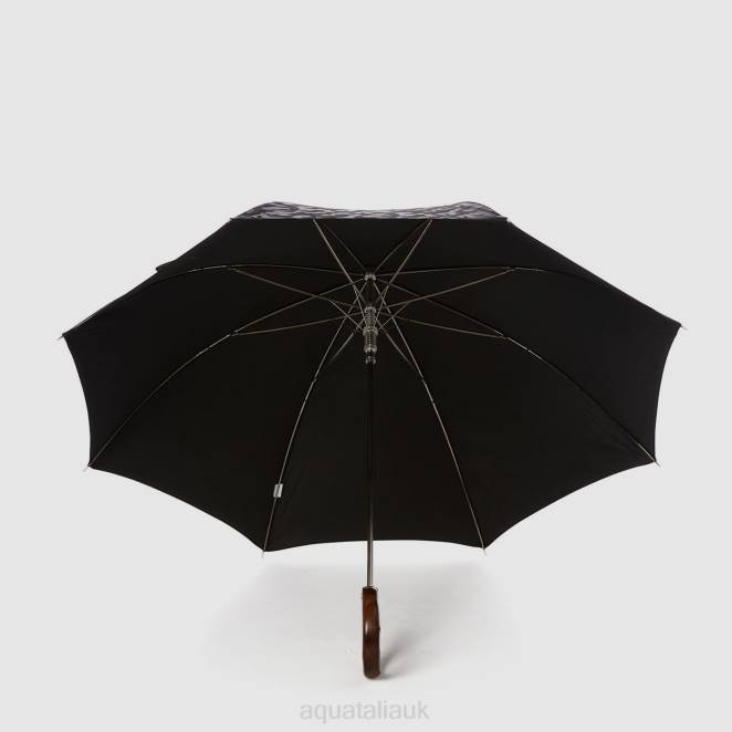 Accessories Unisex Aquatalia 860T379 CAMO LONG UMBRELLA BLACK