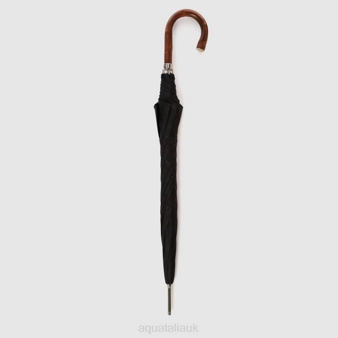 Accessories Unisex Aquatalia 860T379 CAMO LONG UMBRELLA BLACK