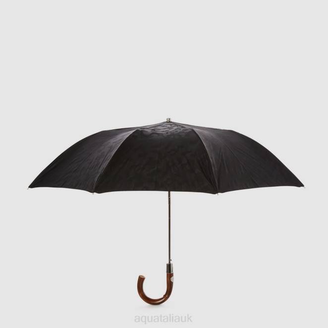 Accessories Unisex Aquatalia 860T380 CAMO SHORT UMBRELLA BLACK