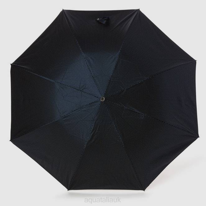 Accessories Unisex Aquatalia 860T382 JACQUARD SHORT UMBRELLA NAVY/YELLOW