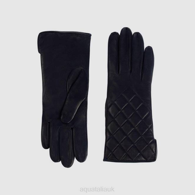 Accessories Women Aquatalia 860T372 QUILTED GLOVE NAVY