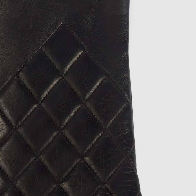 Accessories Women Aquatalia 860T373 QUILTED GLOVE BLACK