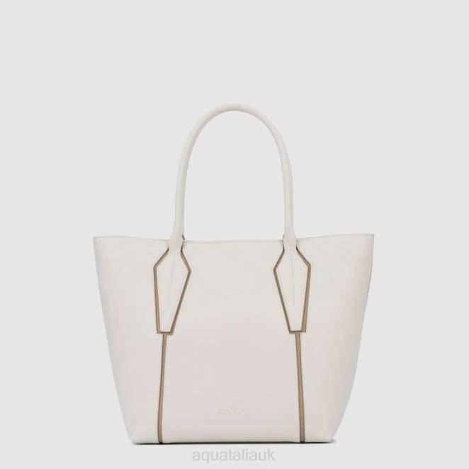 Accessories Women Aquatalia 860T327 ALESSANDRIA TOTE OFF WHITE