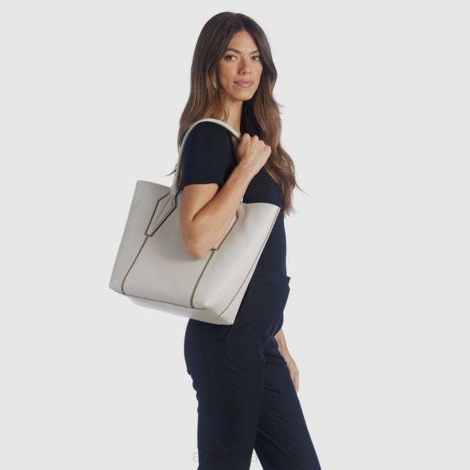Accessories Women Aquatalia 860T327 ALESSANDRIA TOTE OFF WHITE