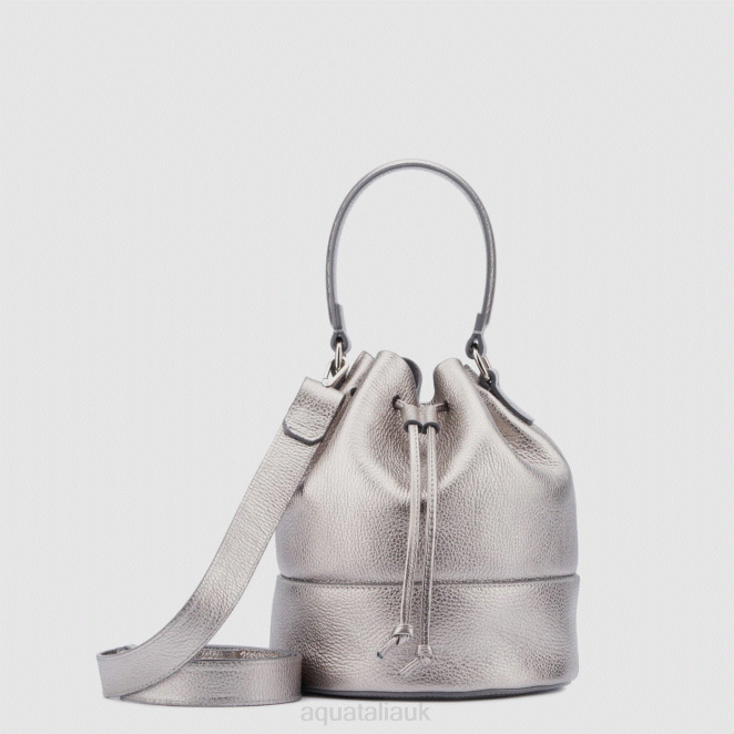 Accessories Women Aquatalia 860T330 BARI BUCKET PLATINUM
