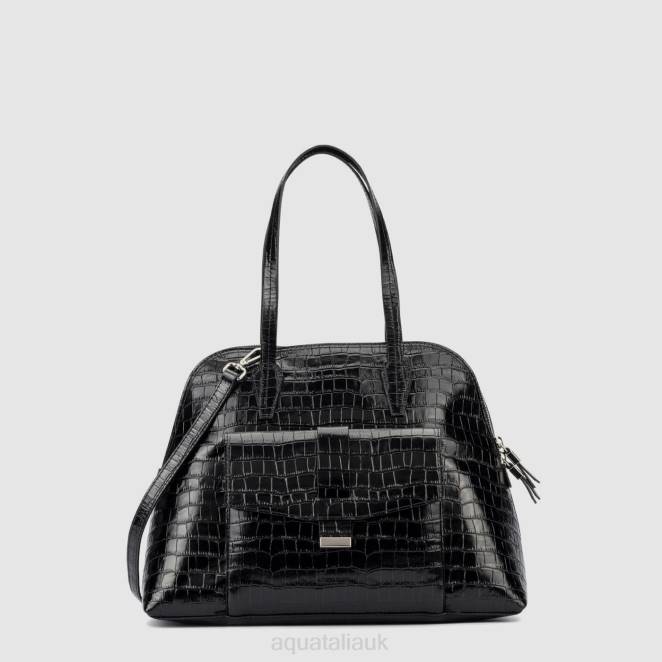 Accessories Women Aquatalia 860T335 FLORENCE TOP HANDLE BLACK