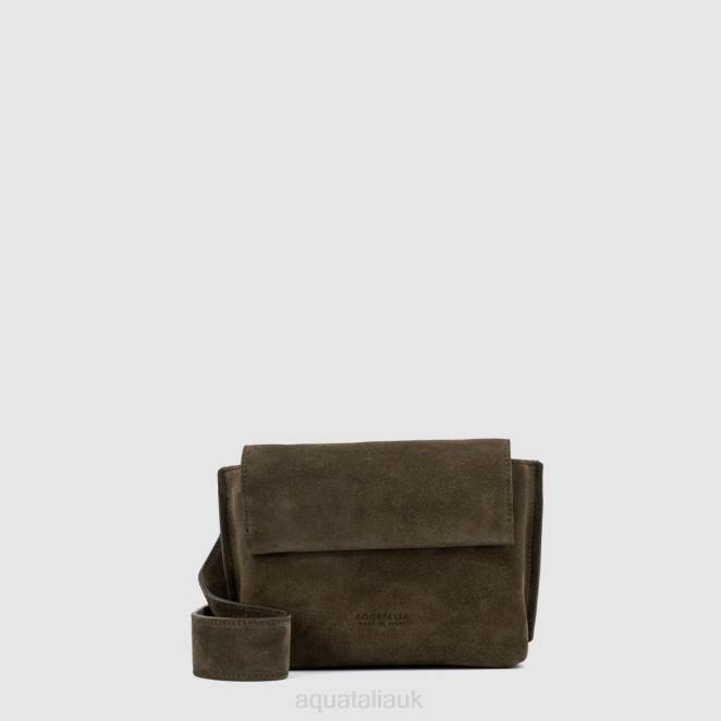 Accessories Women Aquatalia 860T342 SOHO CROSSBODY DARK GREEN