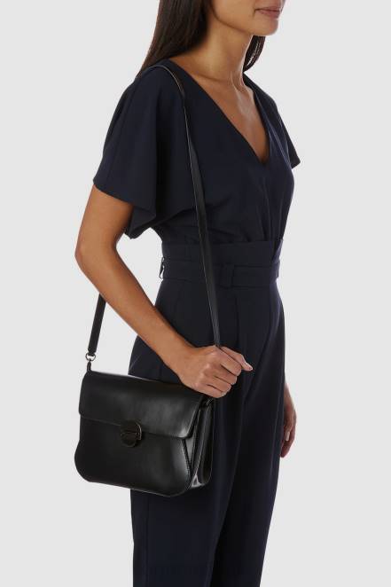 Accessories Women Aquatalia 860T347 CATHERINE SHOULDER BAG BLACK