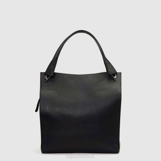 Accessories Women Aquatalia 860T349 PARK LEATHER TOTE BLACK