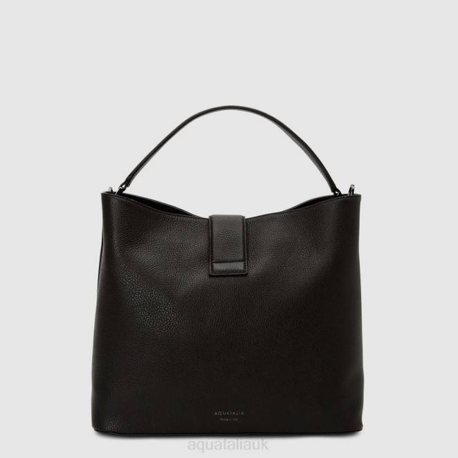 Accessories Women Aquatalia 860T360 PASHA HOBO BLACK
