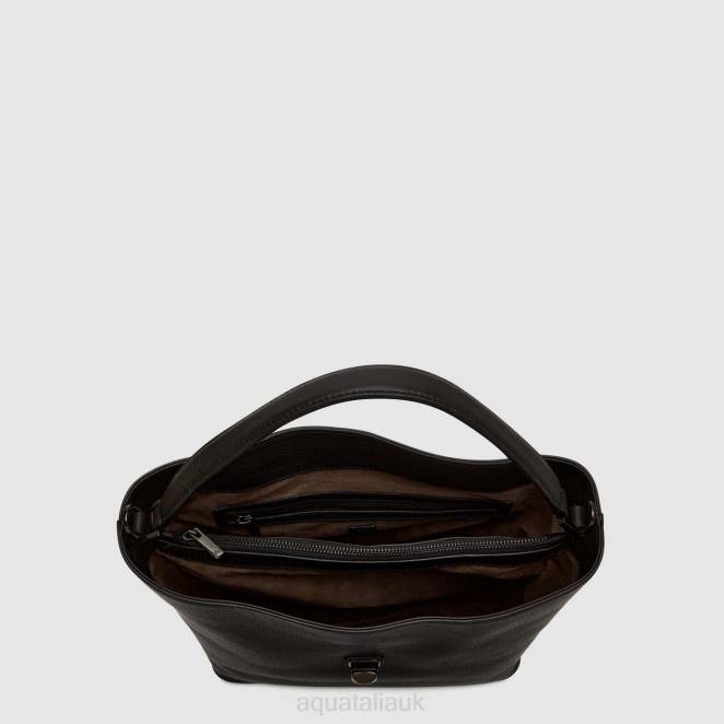 Accessories Women Aquatalia 860T360 PASHA HOBO BLACK