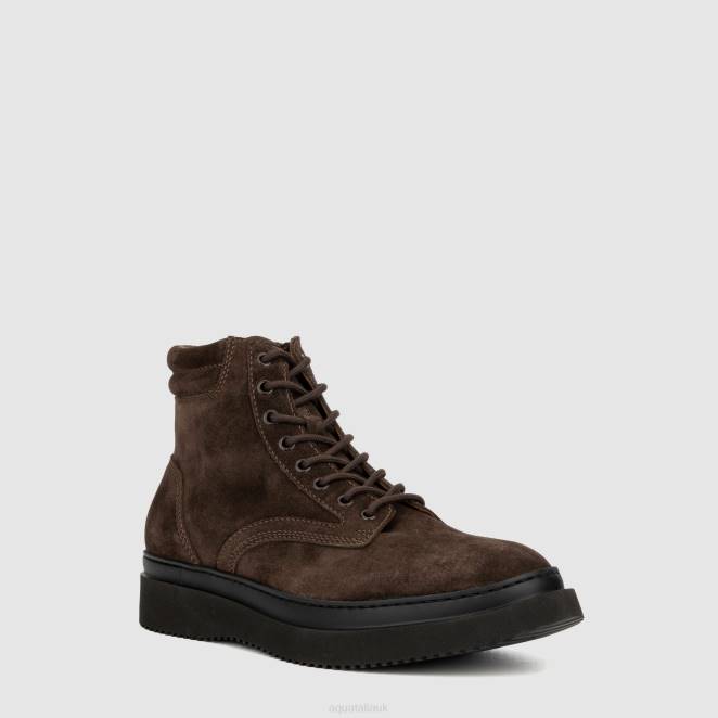 Shoe Men Aquatalia 860T217 DANTE DARK BROWN