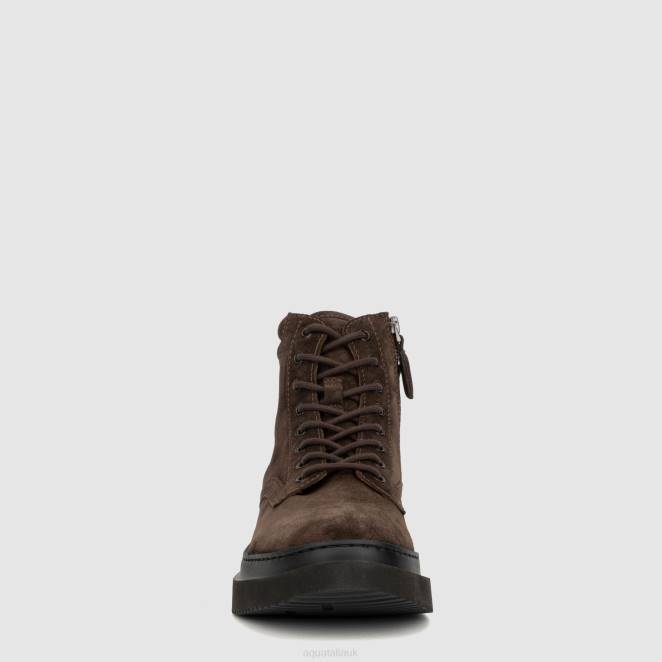 Shoe Men Aquatalia 860T217 DANTE DARK BROWN