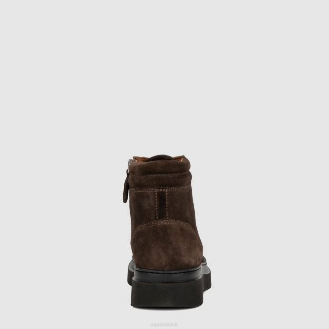 Shoe Men Aquatalia 860T217 DANTE DARK BROWN