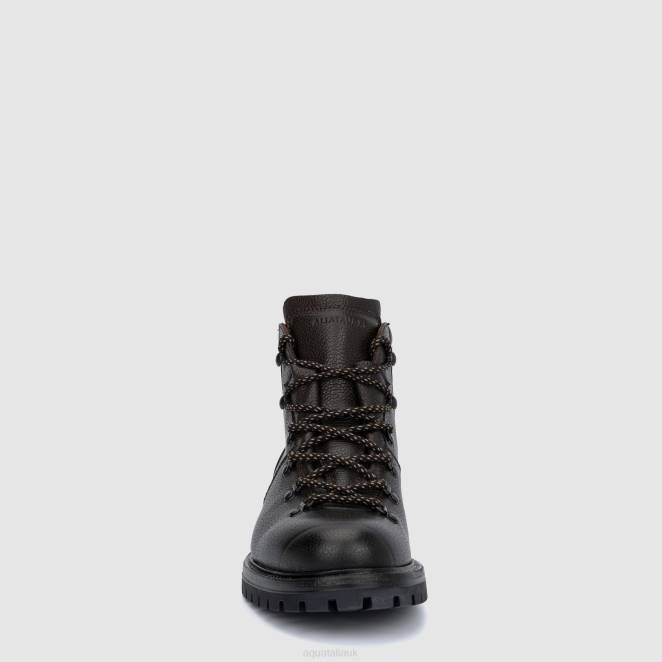 Shoe Men Aquatalia 860T220 HOLT DARK BROWN