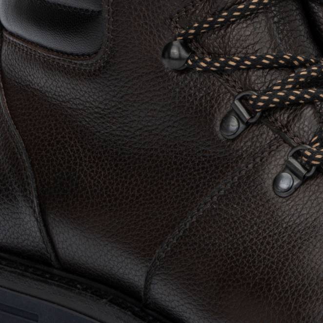 Shoe Men Aquatalia 860T220 HOLT DARK BROWN
