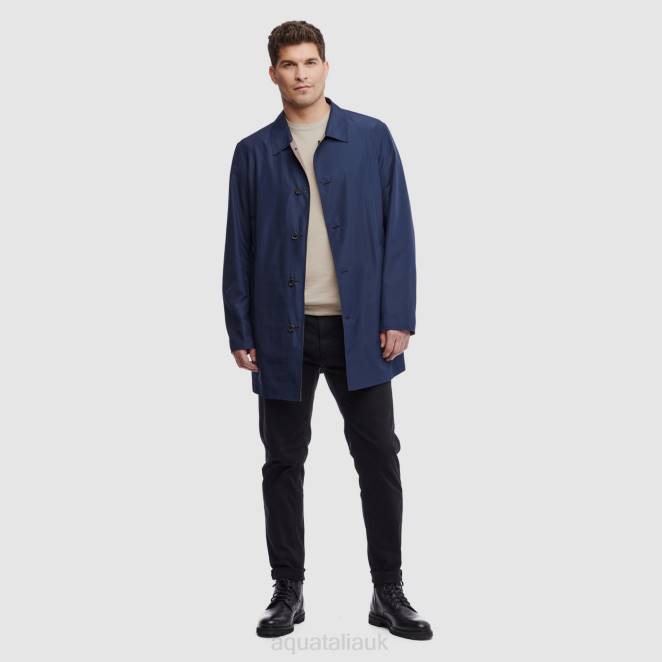 Clothing Men Aquatalia 860T293 MERANO DARK NAVY/TAN
