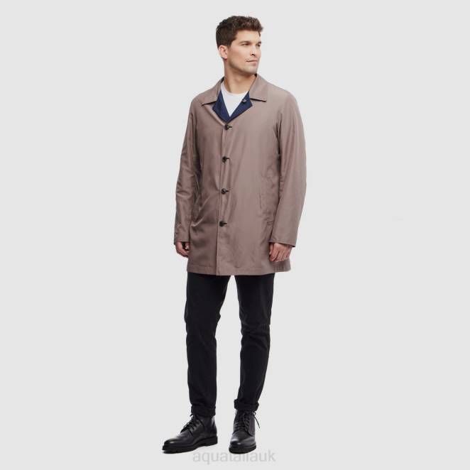 Clothing Men Aquatalia 860T293 MERANO DARK NAVY/TAN