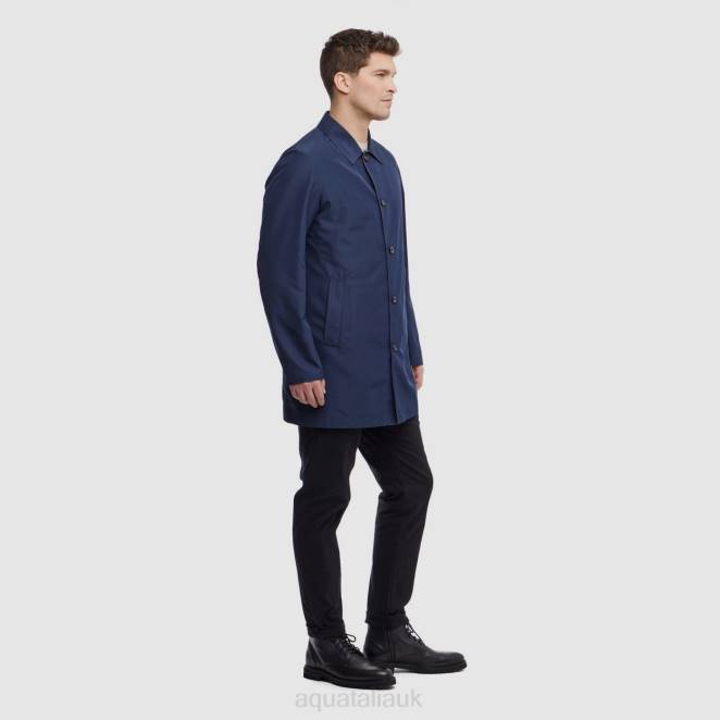 Clothing Men Aquatalia 860T293 MERANO DARK NAVY/TAN