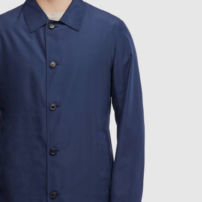 Clothing Men Aquatalia 860T293 MERANO DARK NAVY/TAN