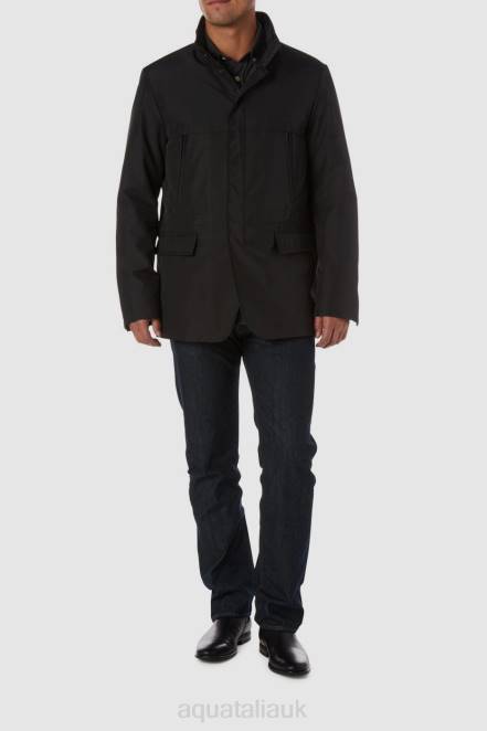 Clothing Men Aquatalia 860T298 COMO BLACK
