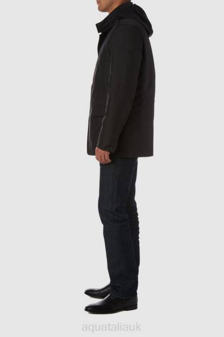 Clothing Men Aquatalia 860T298 COMO BLACK