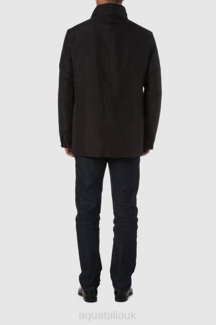 Clothing Men Aquatalia 860T298 COMO BLACK
