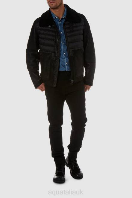 Clothing Men Aquatalia 860T307 LOMBARDY BLACK