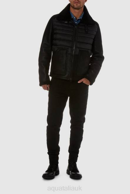 Clothing Men Aquatalia 860T307 LOMBARDY BLACK
