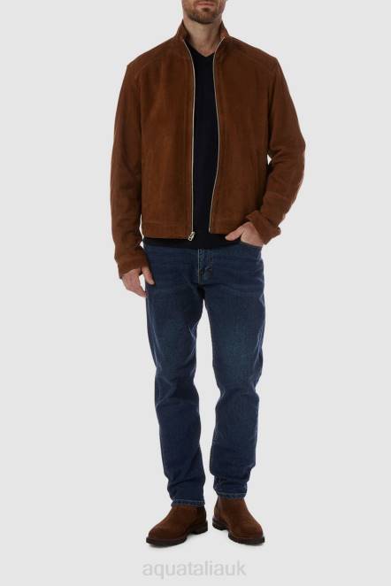 Clothing Men Aquatalia 860T310 MESSINA COGNAC