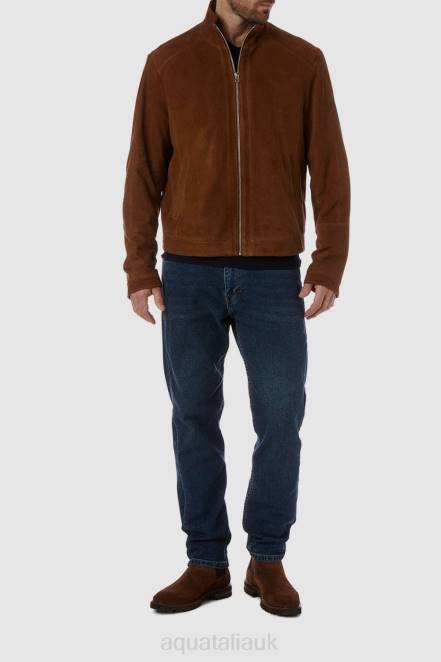 Clothing Men Aquatalia 860T310 MESSINA COGNAC